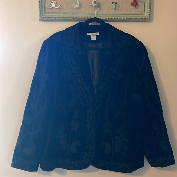 Plus size embroider blazer - Picture 2 of 7